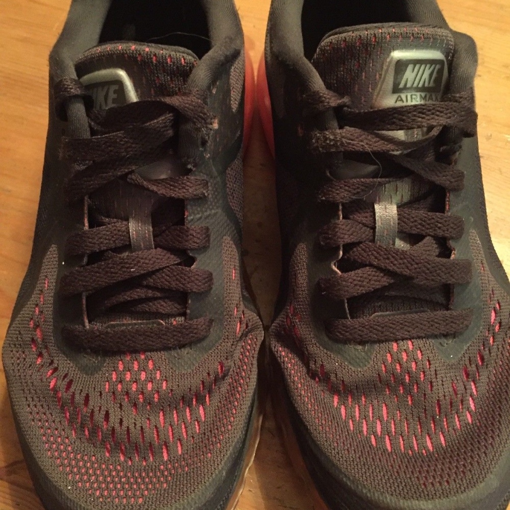 Nike Air Max 2014 Volt Orange Running Shoes - Picture 2 of 6